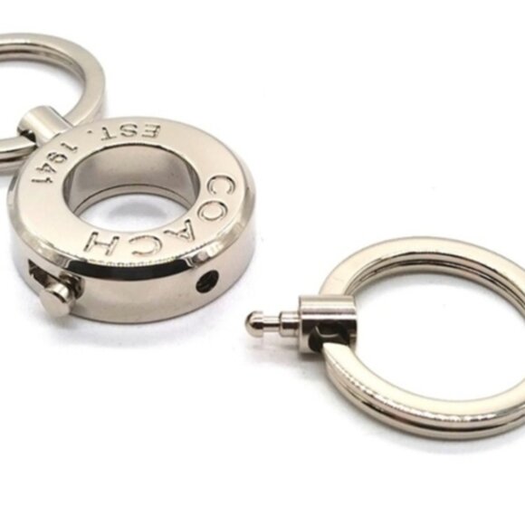 Vintage COACH Grommet Valet Keychain Fob #1658 - Picture 4 of 7